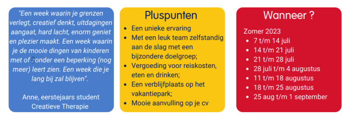 Animatieteam Bio Vakantieoord - overzicht